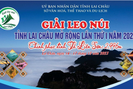 Ngày mai sẽ diễn ra giải leo núi tỉnh Lai Châu mở rộng lần thứ I