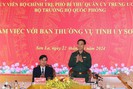 Đại tướng Phan Văn Giang, Bộ trưởng Bộ Quốc phòng làm việc với Tỉnh ủy Sơn La