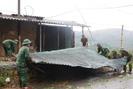 Lai Châu: Hơn 30 cán bộ chiến sĩ biên phòng giúp dân khắc phục hậu quả thiên tai