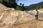 Quảng Nam: Mỏ cát cả ngàn khối ở sông Nước Xa bị rút ruột