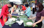 Đến Champa Island Nha Trang: Trải nghiệm "Nấu bánh tét - trở về Tết xưa"