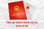 Thủ tục đính chính sai sót trên sổ đỏ