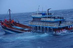 Bão Côn Sơn đánh chìm tàu cá, cảnh sát biển giải cứu 18 thuyền viên gặp nạn