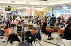 Sau Tết người dân đổ dồn về sân bay Nội Bài tăng cao