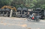 Sau vụ xe tải lật đè ô tô con ở Hòa Bình: Xe quá khổ, dấu hiệu quá tải vẫn nườm nượp trên đường