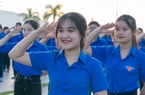Khoảnh khắc 2.000 người ở Bình Định đồng diễn chào mừng đại hội đoàn