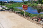Khánh Hòa: Dự án kênh thoát lũ ở Diên Khánh xuất hiện sạt lở đất, đường
