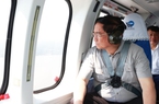 Thủ tướng Phạm Minh Chính khảo sát tuyến đường ven biển Bến Tre bằng trực thăng