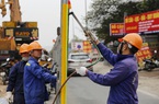 Con đường Nguyễn Xiển ùn tắc triền miên ở Hà Nội được xén dải phân cách