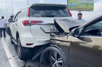  5 ô tô đụng nhau trên cao tốc TP.HCM – Long Thành – Dầu Giây, giao thông kẹt cứng
