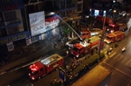 Quảng Trị: Cháy cửa hàng trong đêm, hàng trăm chiến sĩ công an tham gia dập lửa