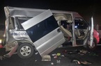 Ô tô dừng ở dải khẩn cấp trên cao tốc Vĩnh Hảo-Phan Thiết bị xe khách tông làm 6 người bị thương