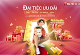 Đại tiệc ưu đãi: Bùng nổ khuyến mại tới 100.000 đồng trên Agribank E-Mobile Banking