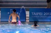 Nam VĐV nhảy cầu đôi bị tụt quần ở SEA Games 29