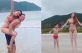 Hồ Ngọc Hà đưa Subeo đi chơi biển cùng Kim Lý?