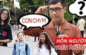 Thử thách gái xinh hôn người lạ trên phố đi bộ