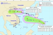Ngày mai, 14/10, bão số 7 vào vịnh Bắc Bộ, một áp thấp nhiệt đới lại hình thành trên biển Đông