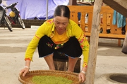 Thứ quà đặc sản “ngọc xanh” của người Thái ở Tây Bắc nhìn dân làm như đang xem "luyện công"
