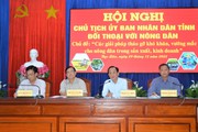 Chủ tịch UBND tỉnh Bạc Liêu Phạm Văn Thiều đối thoại với nông dân