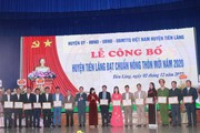 Huyện Tiên Lãng (Hải Phòng) đón bằng huyện đạt chuẩn Nông thôn mới