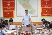 Ông Trần Thắng, Chủ tịch UBND tỉnh Quảng Bình làm việc với Sở Nông nghiệp và Phát triển nông thôn