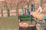 Sơn La: Hủy nổ thành công một quả bom nặng 350 kg 