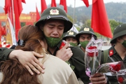 Sơn La: Thanh niên hăng hái lên đường nhập ngũ