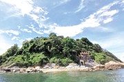 Một hòn đảo nổi tiếng biển La Gi ở Bình Thuận, nhiều người bơi ra xem thấy nhiều cảnh đẹp bất ngờ
