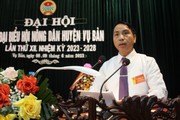 Đại hội Hội Nông dân huyện Vụ Bản, ông Hoàng Ngọc Nghị tái đắc cử chức Chủ tịch