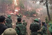 Cháy rừng thông diện rộng tại Nam Đàn, Nghệ An: Huy động khoảng 3.000 người dập lửa, đám cháy được khống chế