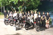 Ninh Bình: Tạm giữ nhóm đối tượng dương oai vác dao phóng lợn chém người, chém xe