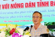 Bí thư Tỉnh ủy Bạc Liêu Lữ Văn Hùng dự hội nghị đối thoại với nông dân tỉnh