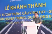 Sáng nay (30/8), Hà Nội khánh thành cầu Vĩnh Tuy 2 vượt sông Hồng trị giá 2.500 tỷ đồng
