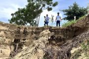 Tình trạng sạt lở bờ sông Mã ở Thanh Hóa, 1 tháng nông dân mất nhiều đất sản xuất
