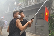 Quận Ba Đình: Diễn tập phòng cháy chữa cháy tại phường Điện Biên