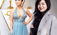 Người đẹp gốc Việt khoe khéo vòng một trong lần đầu đến Oscar