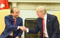 Ảnh Thủ tướng Nguyễn Xuân Phúc hội đàm với Tổng thống Donald Trump