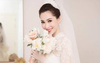 Cận cảnh váy cưới đính cả ngàn viên pha lê của HH Đặng Thu Thảo