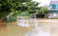 Vùng núi Hà Tĩnh ngập lụt sau bão số 5