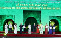 Báo Dân Việt lần thứ 3 liên tiếp đoạt Giải báo chí Phát triển văn hóa và xây dựng người Hà Nội