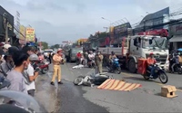 Hiện trường xe tải tông xe máy ở Đồng Nai khiến một người đàn ông tử vong tại chỗ