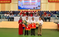 195 vận động viên không chuyên tranh giải bóng chuyền "Bông lúa vàng" do Hội Nông dân Quảng Nam tổ chức