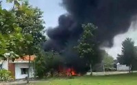 Bình Dương: Bãi xe vi phạm của công an bốc cháy, 140 xe máy bị thiêu rụi