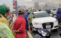 Điều tra vụ người đàn ông rơi xuống cầu Nhật Tân và chiếc xe Audi bị bỏ lại trên cầu