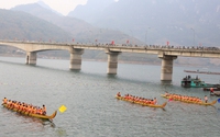 Sơn La: 450 vận động viên tham gia Lễ hội đua thuyền trên sông Đà
