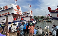 Hàng chục thợ lặn tìm kiếm nhân viên bảo vệ nghi rơi xuống biển ở Bình Thuận