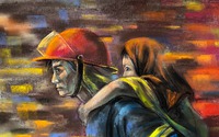 Bộ tranh đầy xúc động về đêm chạy đua với khói lửa cứu người trong vụ cháy chung cư mini ở Hà Nội
