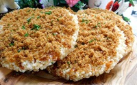 Tự làm cơm cháy chà bông tại nhà, giòn rụm, thơm ngon, ăn là nghiền