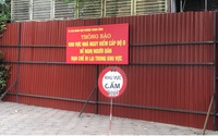 Chung cư nguy hiểm ở quận Ba Đình bị quây rào