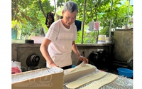 Món ăn mát lành do dân làng Kênh ở Thái Bình làm ra, cắn nhẹ như tan trong miệng